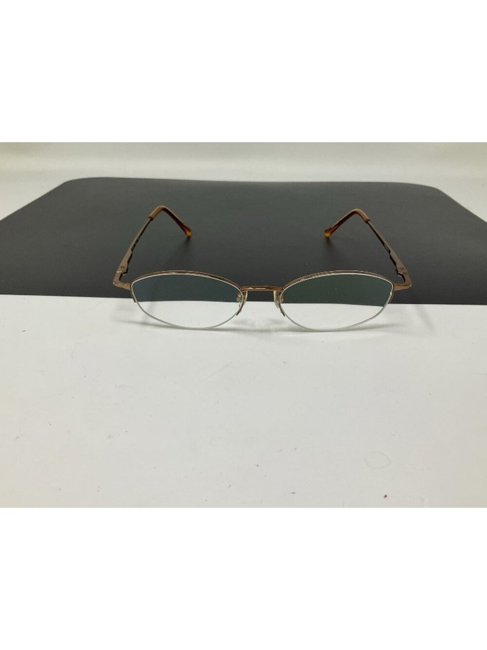 Technolite TL 520 Brown 49-18-135 Half Rim Eyeglass Frames Flex Hinges